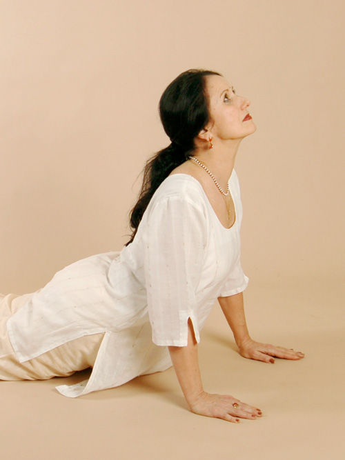 Esther in Yogapose, Fotoshooting